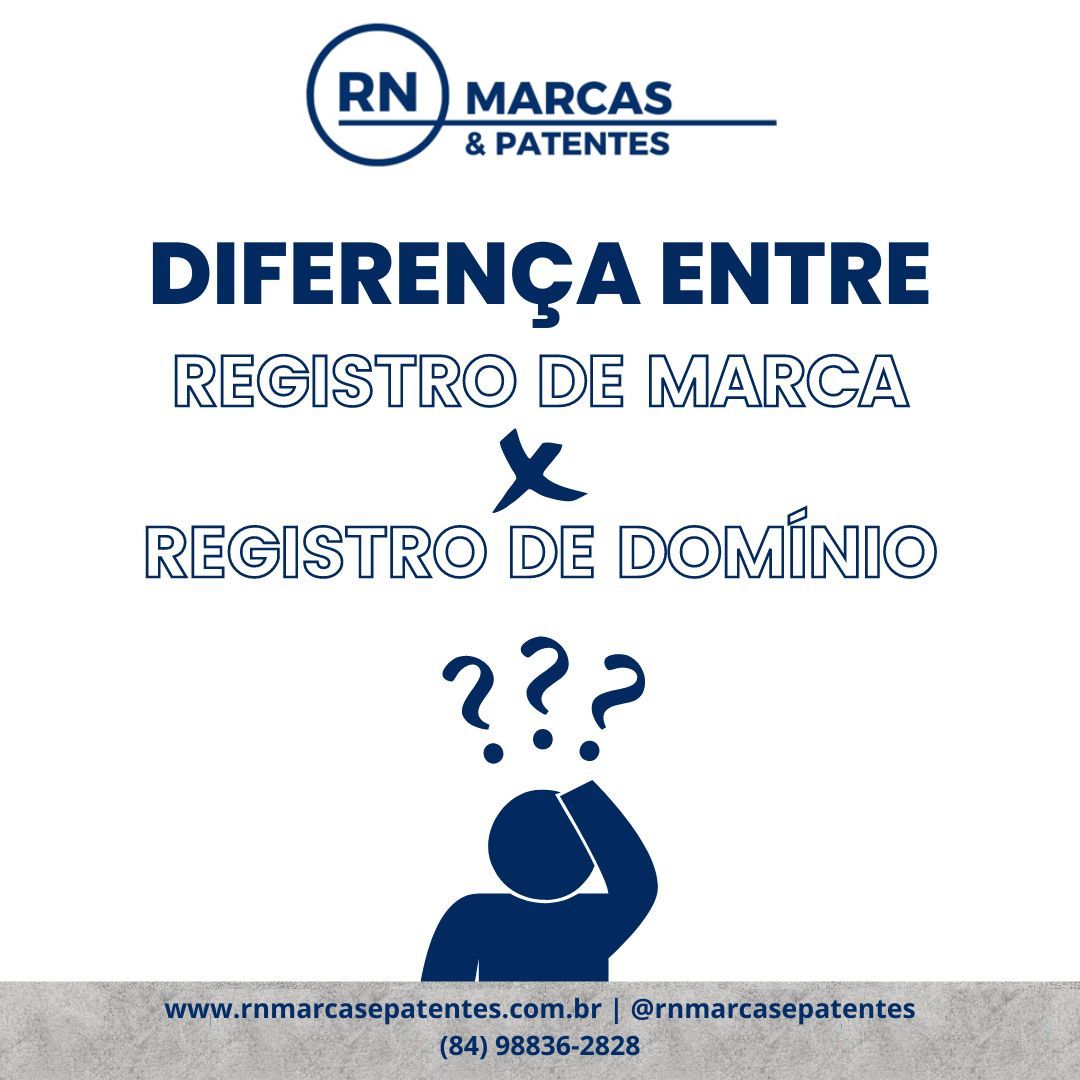 Qual a diferença entre registro de marca e registro de domínio?